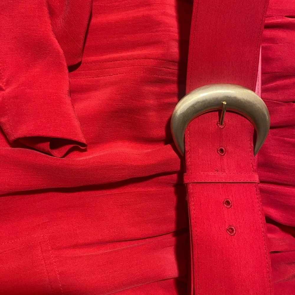 Vintage Liz Claiborne silk red dress size 10 ten in excellent condition - Picture 5 of 6